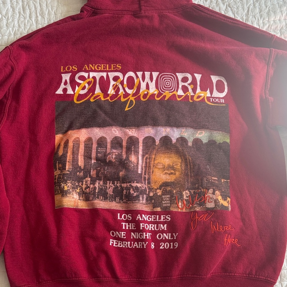 Red Astroworld Hoodie